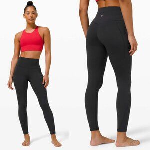 Lululemon Black Nulu High Rise Align Pants With Pockets 25"